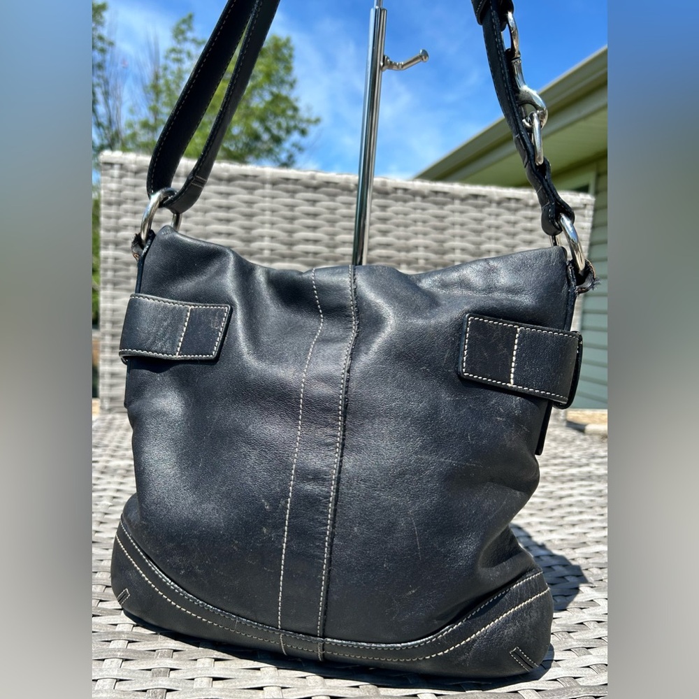 2005 Tru Vtg Coach Leather Soho Slim Duffle Crossbody REHABBED (See Photos) - Picture 2 of 15